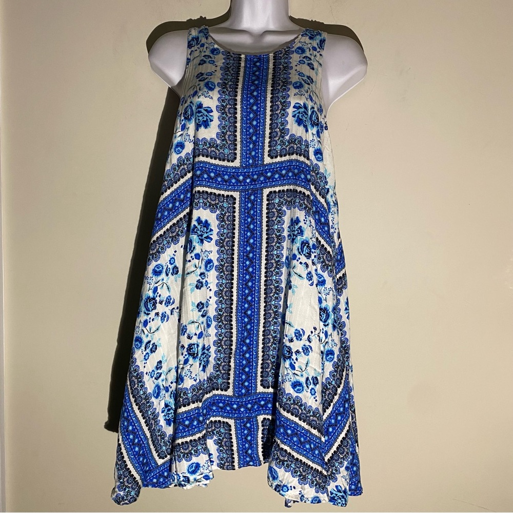 Taylor and Sage Floral Bandana Print Sleeveless Dress